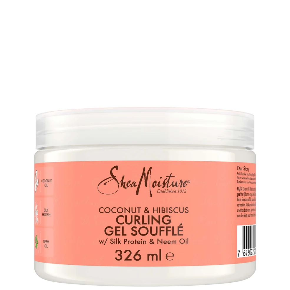 Shea Moisture Kokosnoot en Hibiscus Krulgel Soufflé 326ml Afbeelding 1