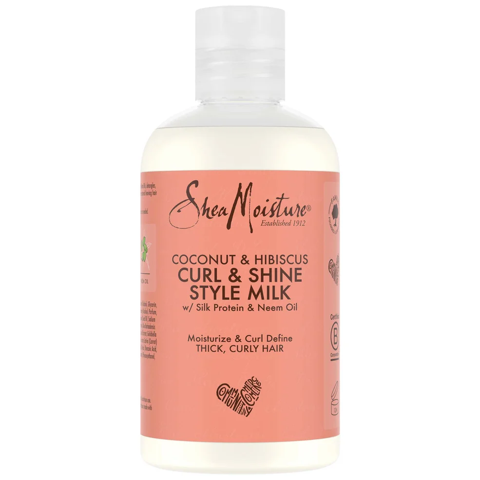 Shea Moisture Kokosnoot en Hibiscus Curl en Style Milk 254ml Afbeelding 1