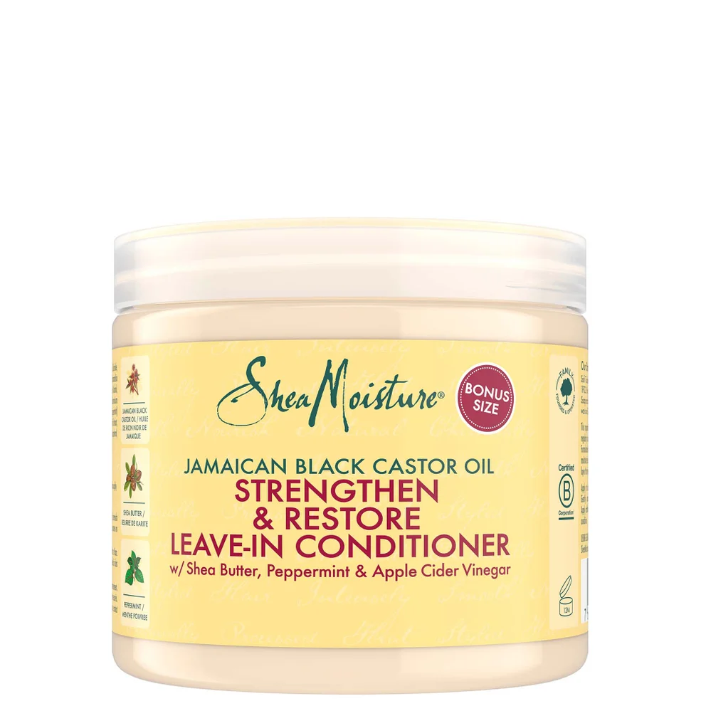 Shea Moisture Jamaican Black Castor Olie Strengthen, Grow en Restore Leave-In Conditioner 431ml Afbeelding 1