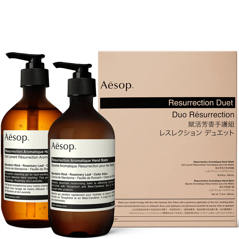 Aesop Resurrection Handcleanser en Balm Duet Afbeelding 1