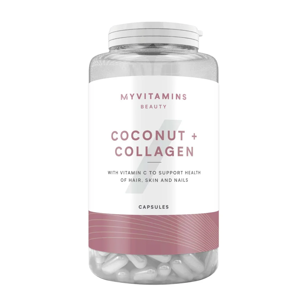 Myvitamins Coconut + Collagen, 180 Capsules Afbeelding 1