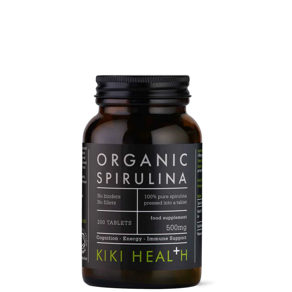KIKI Health Organic Spirulina Tablets (200 Tablets) Afbeelding 1
