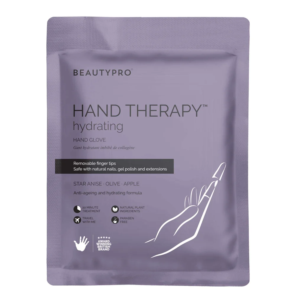 BEAUTYPRO Hand Therapy Collagen Infused Glove with Removable Finger Tips (1 Pair) Afbeelding 1