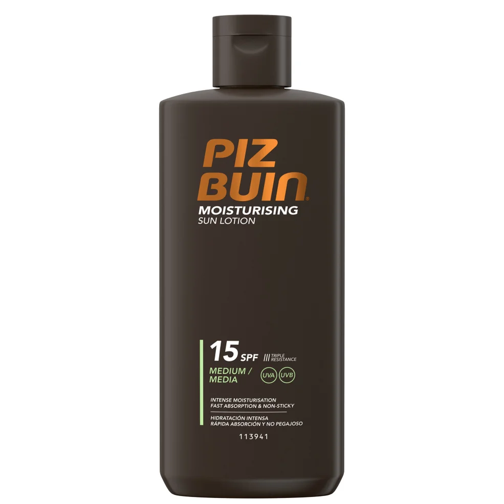 Piz Buin Moisturising Sun Lotion - Medium SPF15 200ml Afbeelding 1