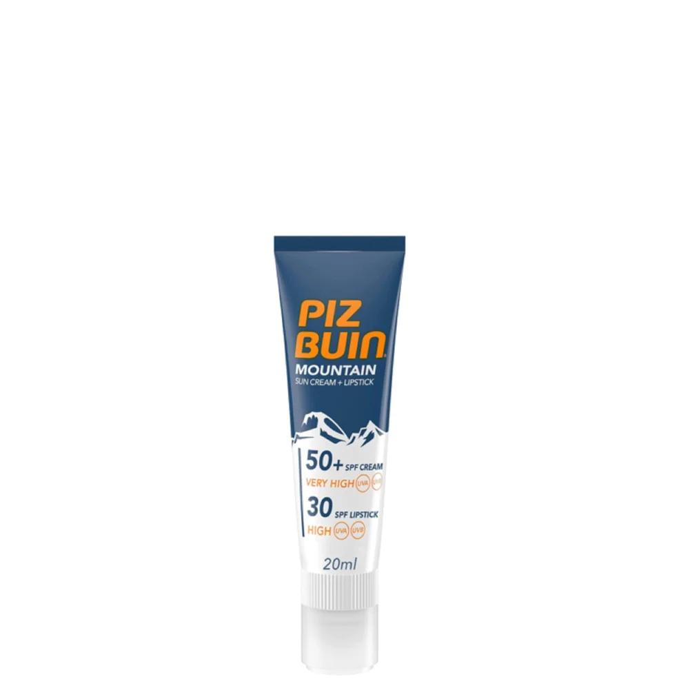 Piz Buin Mountain Sun Cream and Lipstick - Very High SPF50+ Afbeelding 1