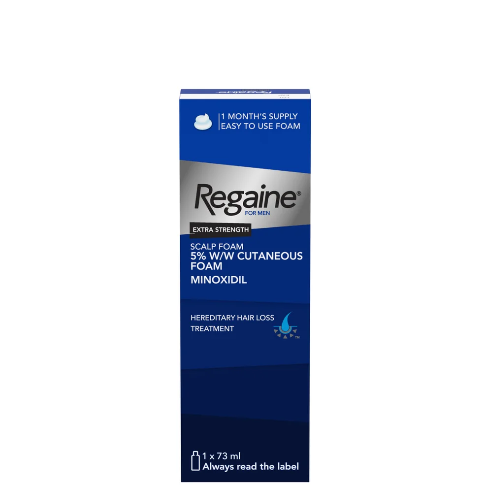 Regaine Men's Extra Strength Hair Loss and Hair Regrowth Scalp Foam Treatment 73ml Afbeelding 1