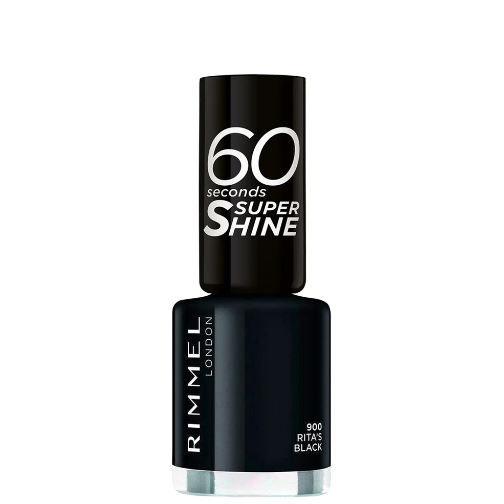 Rimmel 60 Seconds Rita Shades of Black Nail Polish (Various Shades) Afbeelding 1