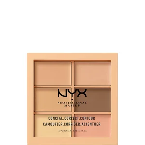 NYX Professional Makeup 3C Palet - Conceal, Correct, Contour - Light - undefined undefined