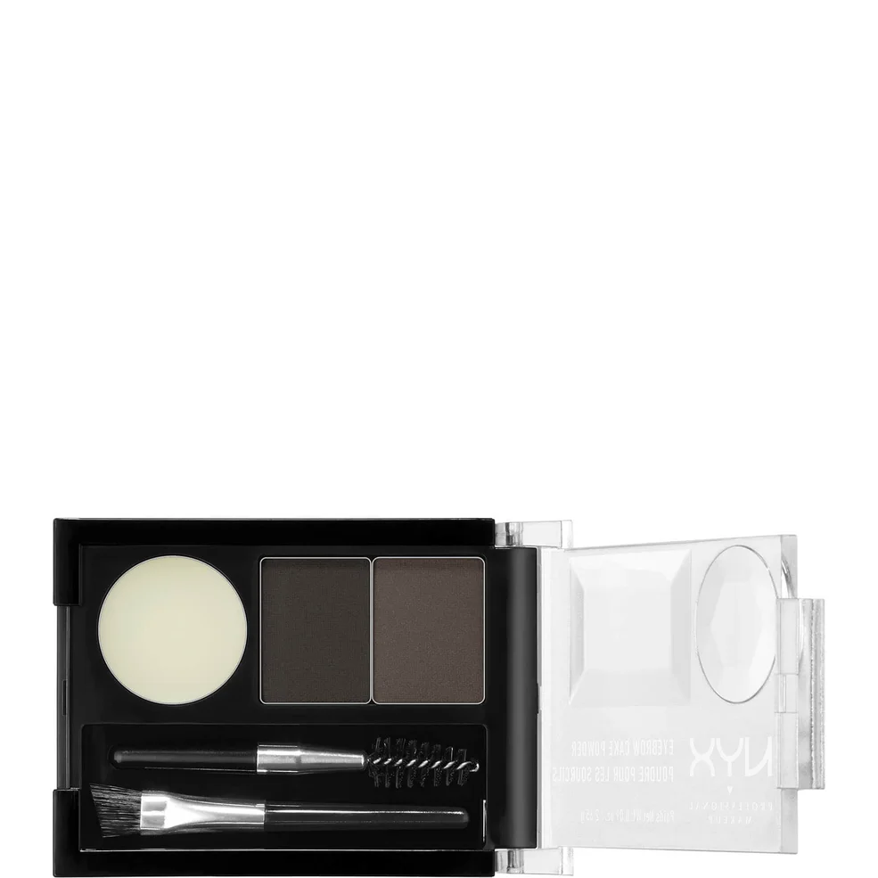 NYX Professional Makeup Eyebrow Cake Powder - Black/Grey Afbeelding 1
