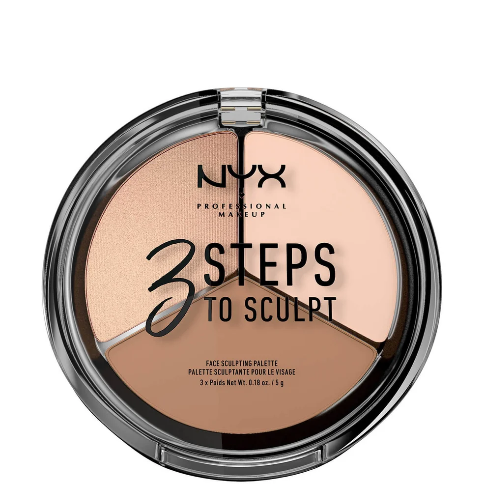 NYX Professional Makeup 3 Steps to Sculpt Face Sculpting Palette - Fair Afbeelding 1