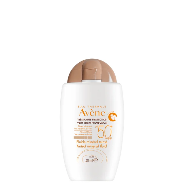 Avène Very High Protection Tinted Mineral Fluid SPF50+ Sun Cream for Intolerant Skin 40ml