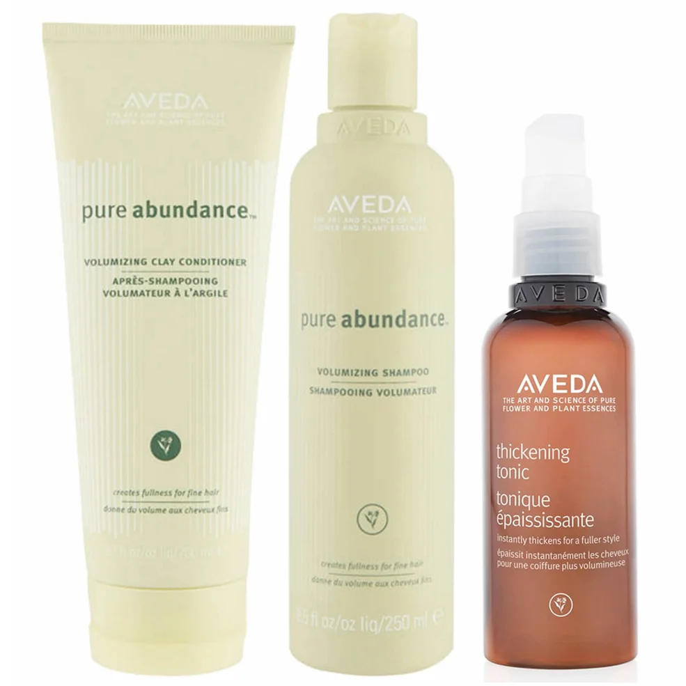 Aveda Pure Abundance Shampoo, Conditioner and Thickening Tonic Trio Afbeelding 1