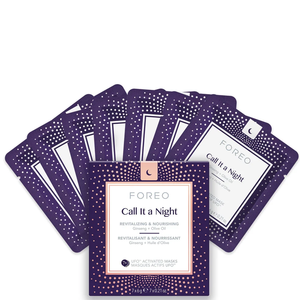 FOREO Call it a Night UFO/UFO Mini Nourishing and Revitalising Face Mask (7 Pack) Afbeelding 1