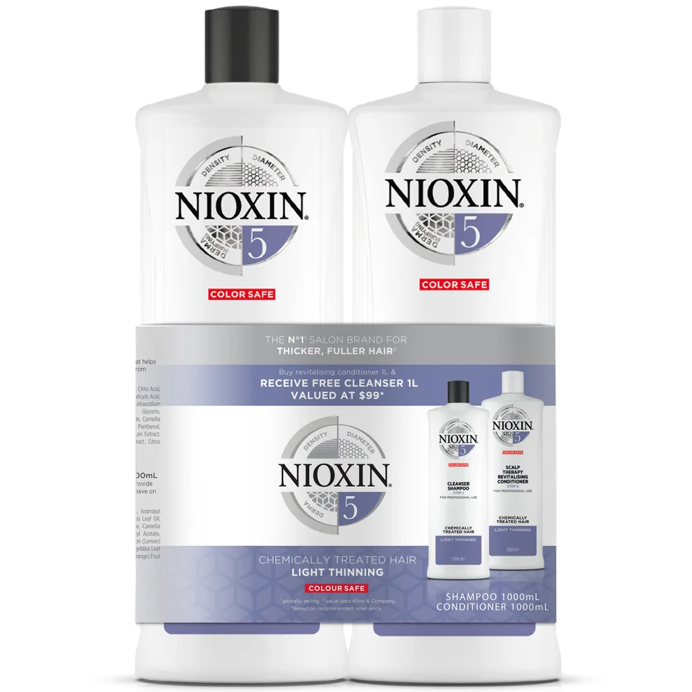 NIOXIN SYSTEM #5 1 L Shampoo and Conditioner Duo Pack Afbeelding 1