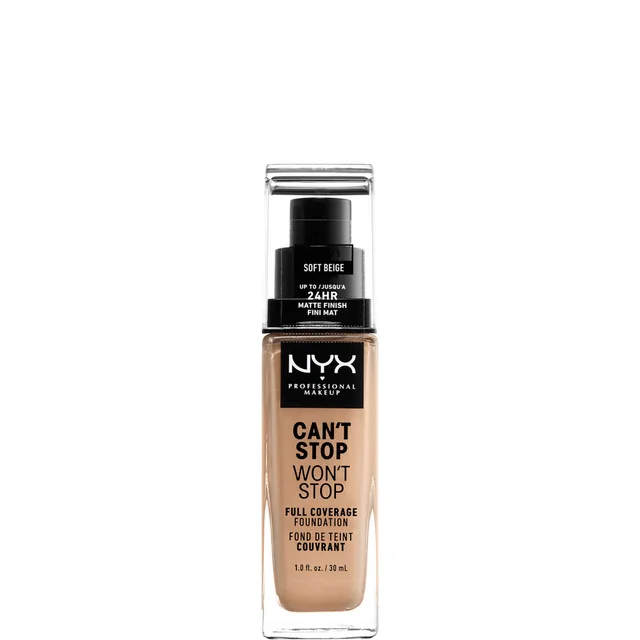 NYX Professional Makeup Can't Stop Won't Stop 24 Hour Foundation (Verschillende Tinten)