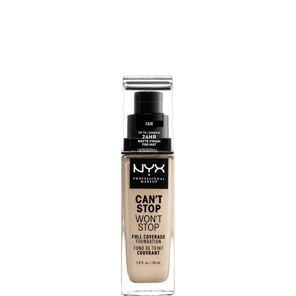 NYX Professional Makeup Can't Stop Won't Stop 24 Hour Foundation (Verschillende Tinten) Afbeelding 1