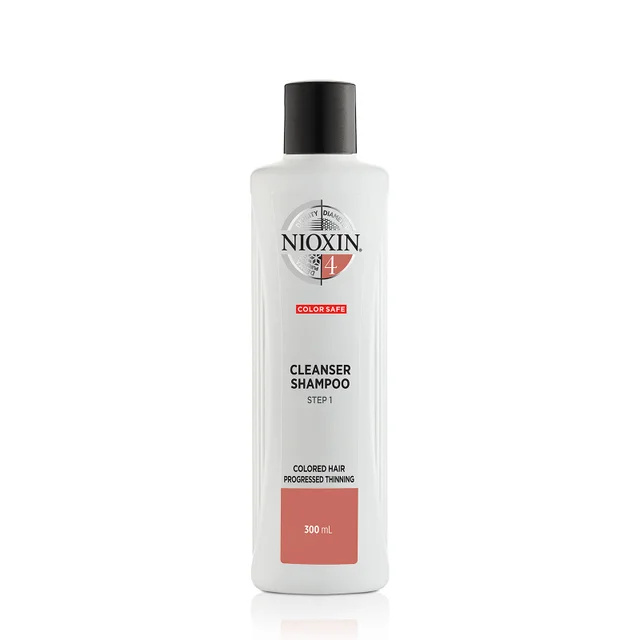 NIOXIN 3-Delig System 4 Reinigingsshampoo voor Gekleurd Gevorderd Dunner Wordend Haar 300 ml