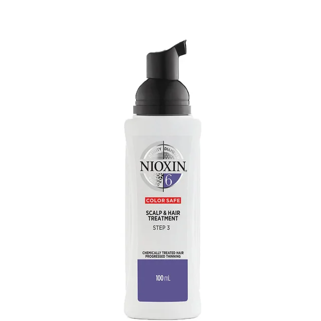 NIOXIN 3-Delig System 6 Hoofdhuid- en Haarbehandeling voor Chemisch Behandeld Gevorderd Dunner Wordend Haar 100 ml