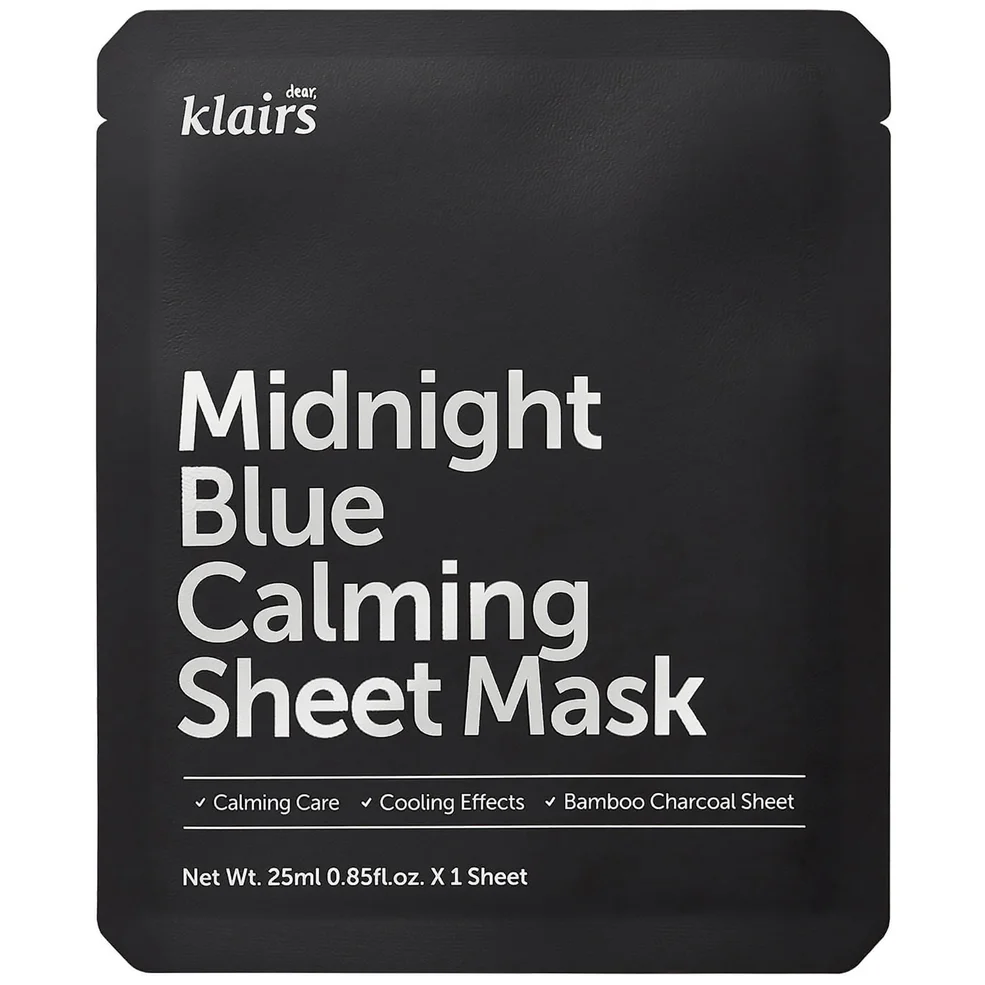 Dear, Klairs Midnight Blue Calming Sheet Mask 25ml Afbeelding 1