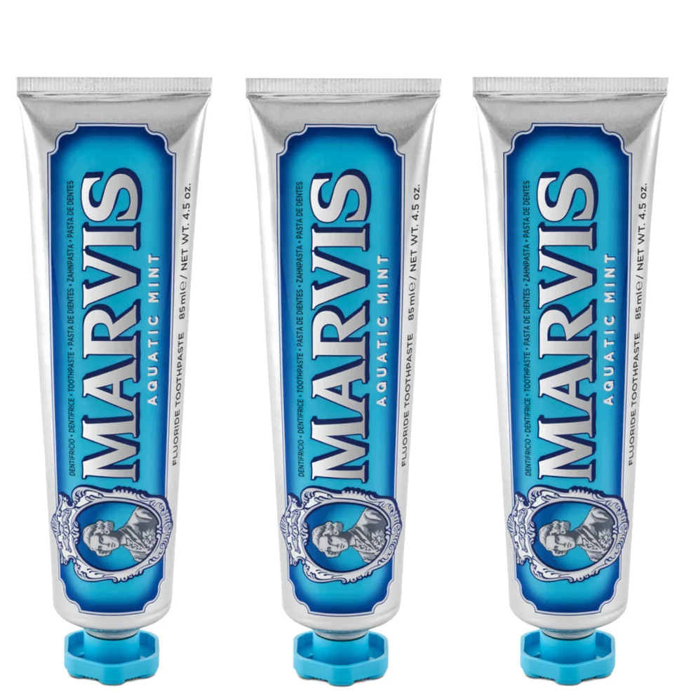 Marvis Aquatic Mint Toothpaste Bundle (3x85ml) Afbeelding 1