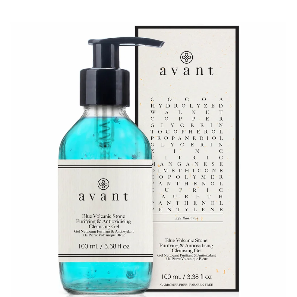 Avant Skincare Blue Volcanic Stone Purifying and Antioxydising Cleansing Gel 100ml Afbeelding 1