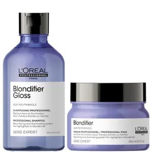 L'Oréal Professionnel Serie Expert Blondifier Gloss Shampoo and Masque Duo - undefined undefined