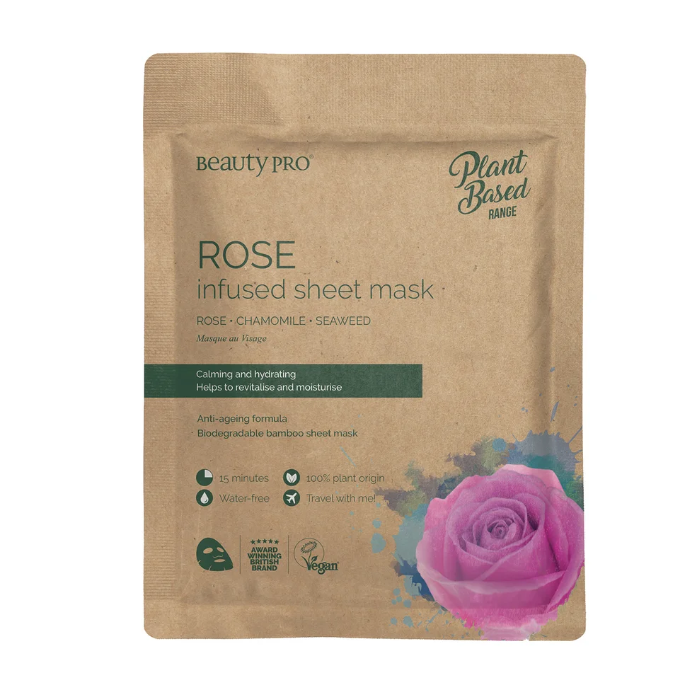 BeautyPro Rose Calming Sheet Mask 22ml Afbeelding 1