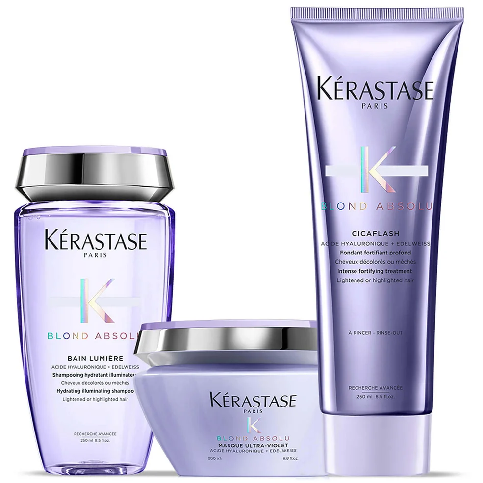 Kérastase Blond Absolu Bain Lumiere Shampoo, Treatment and Masque Trio Afbeelding 1