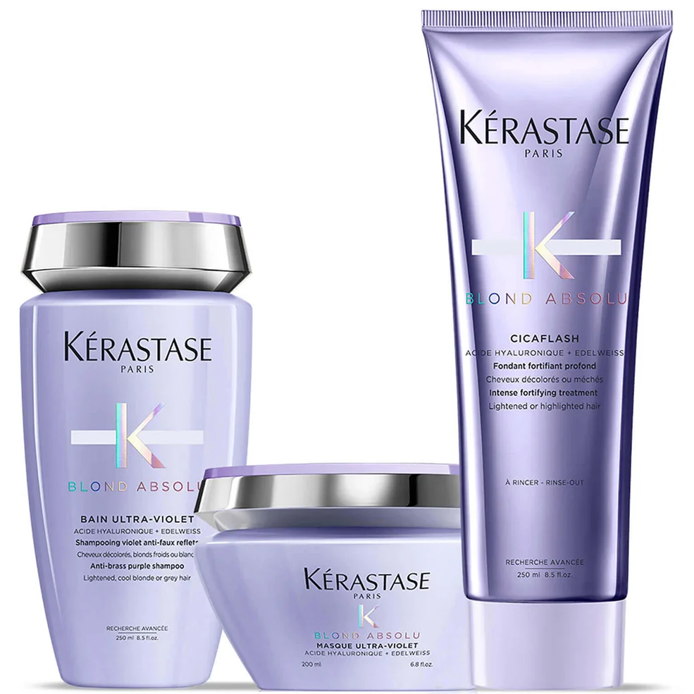 Kérastase Blond Absolu Ultra Violet Shampoo, Masque and Conditioner Trio Afbeelding 1