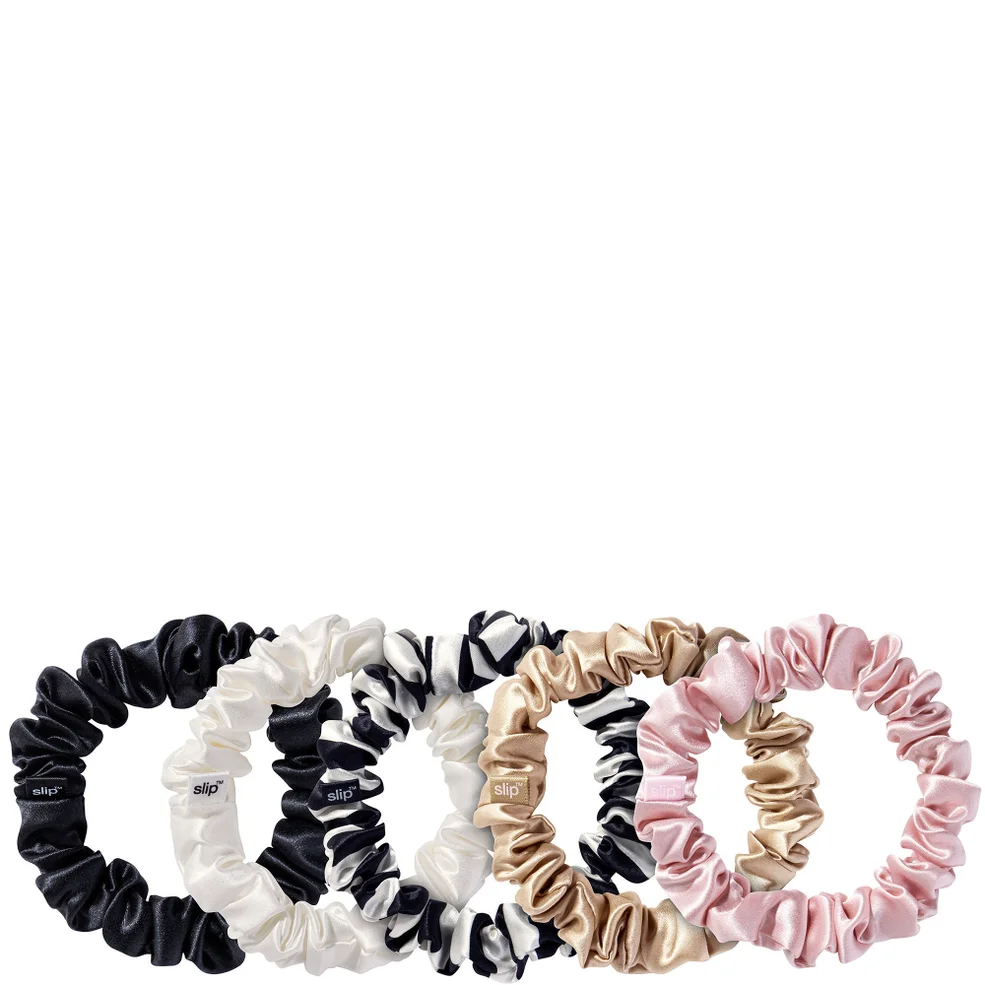 Slip Silk Midi Scrunchies - Multi (Pack of 5) Afbeelding 1