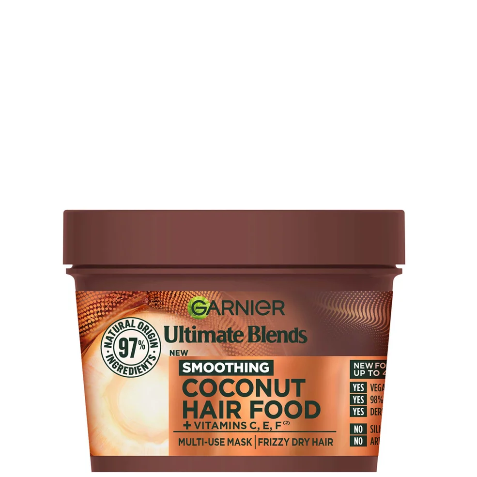 Garnier Ultimate Blends Hair Food Kokosolie 3-in-1 Makserbehandeling voor Pluizig Haar 390 ml Afbeelding 1