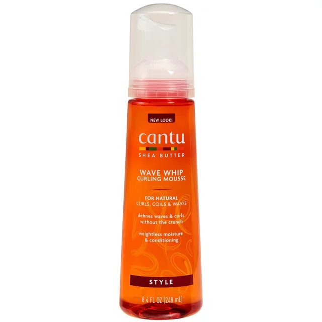 Cantu Sheaboter voor Natuurlijk Haar Wave Whip Krulmousse 248 ml