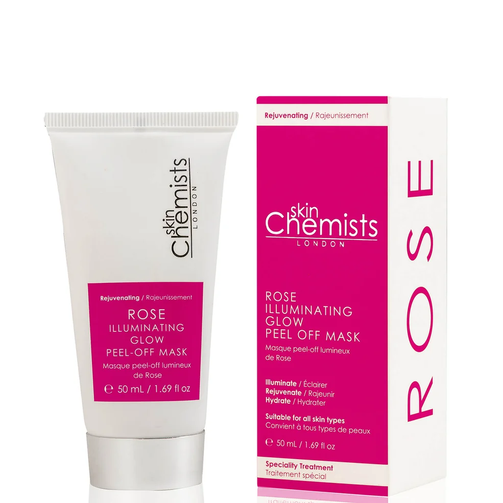 skinChemists Rose Illuminating Glow Peel-Off Mask 50ml Afbeelding 1