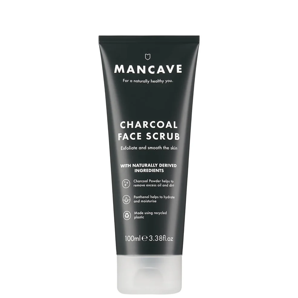 ManCave Charcoal Face Scrub 100ml Afbeelding 1