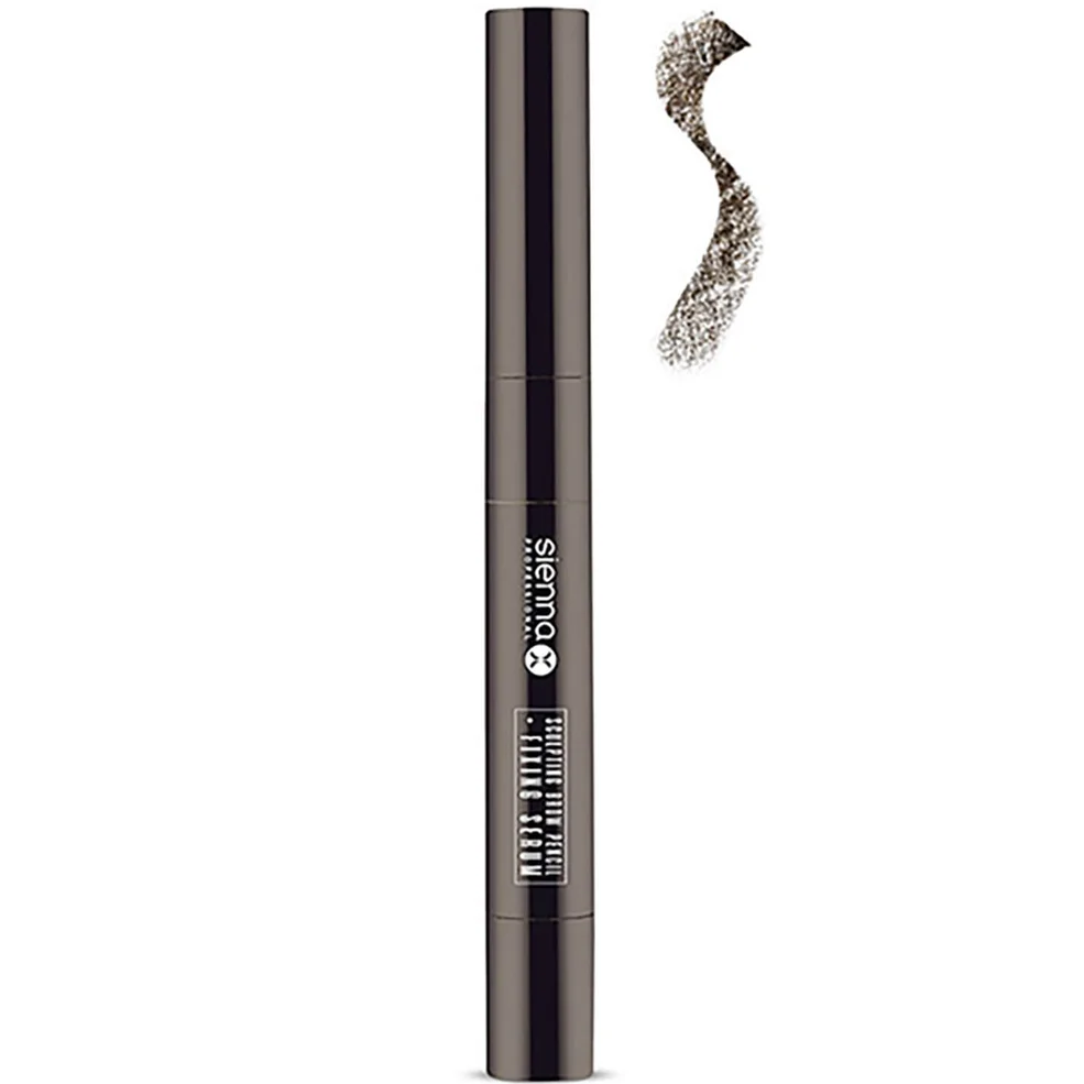 Sienna X Sculpting Brow Pencil and Fixing Serum - Dark Brunette Afbeelding 1