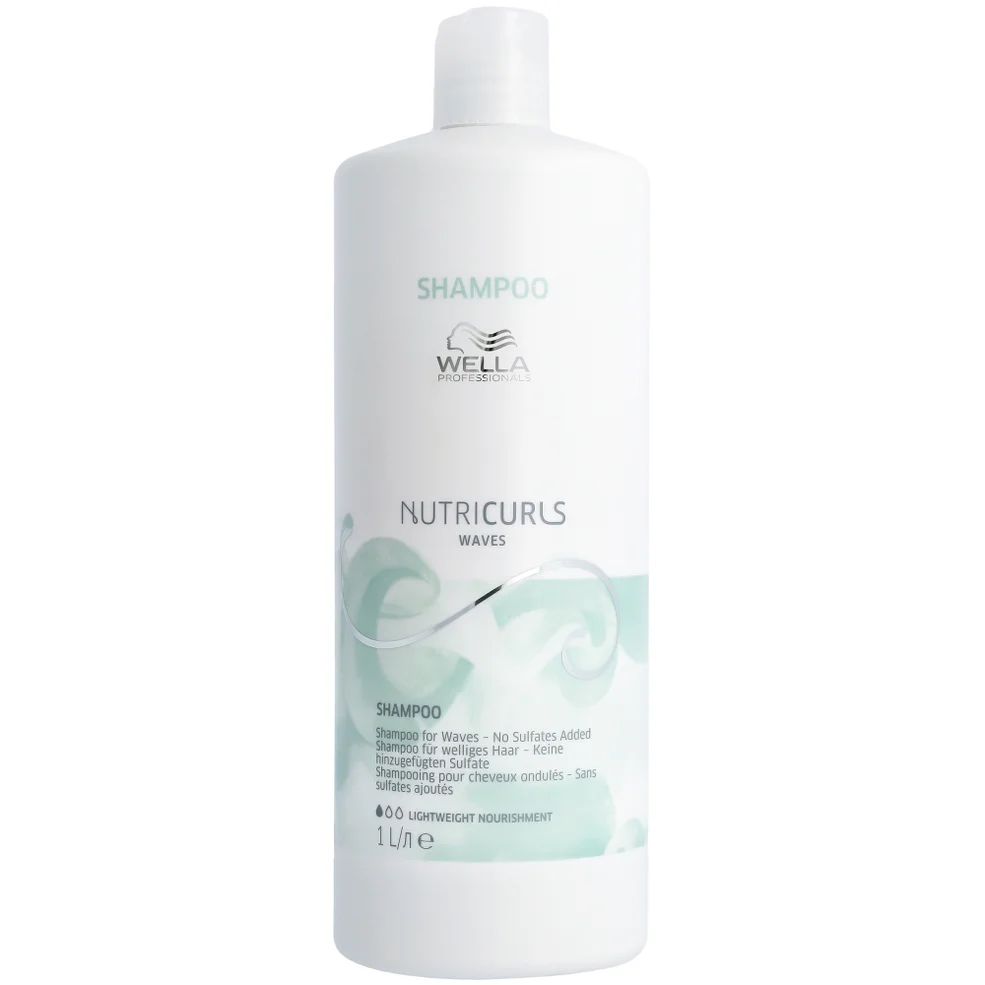 Wella Professionals Nutricurls Shampoo for Waves 1000ml Afbeelding 1