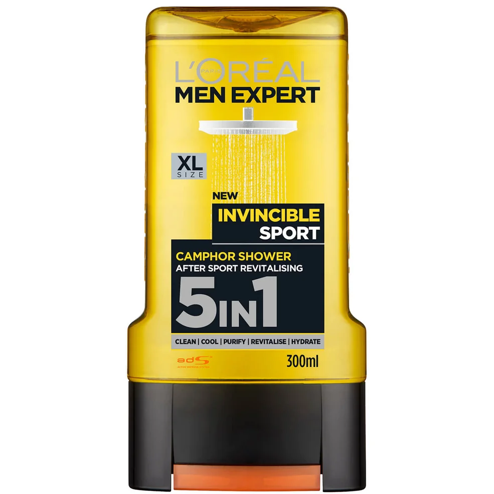 L'Oréal Men Expert Invincible Sport 5-in-1 Douchegel 300 ml Afbeelding 1
