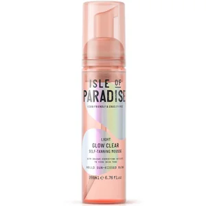 Isle of Paradise Glow Clear Zelfbruiningsmousse - Licht 200 ml - undefined undefined