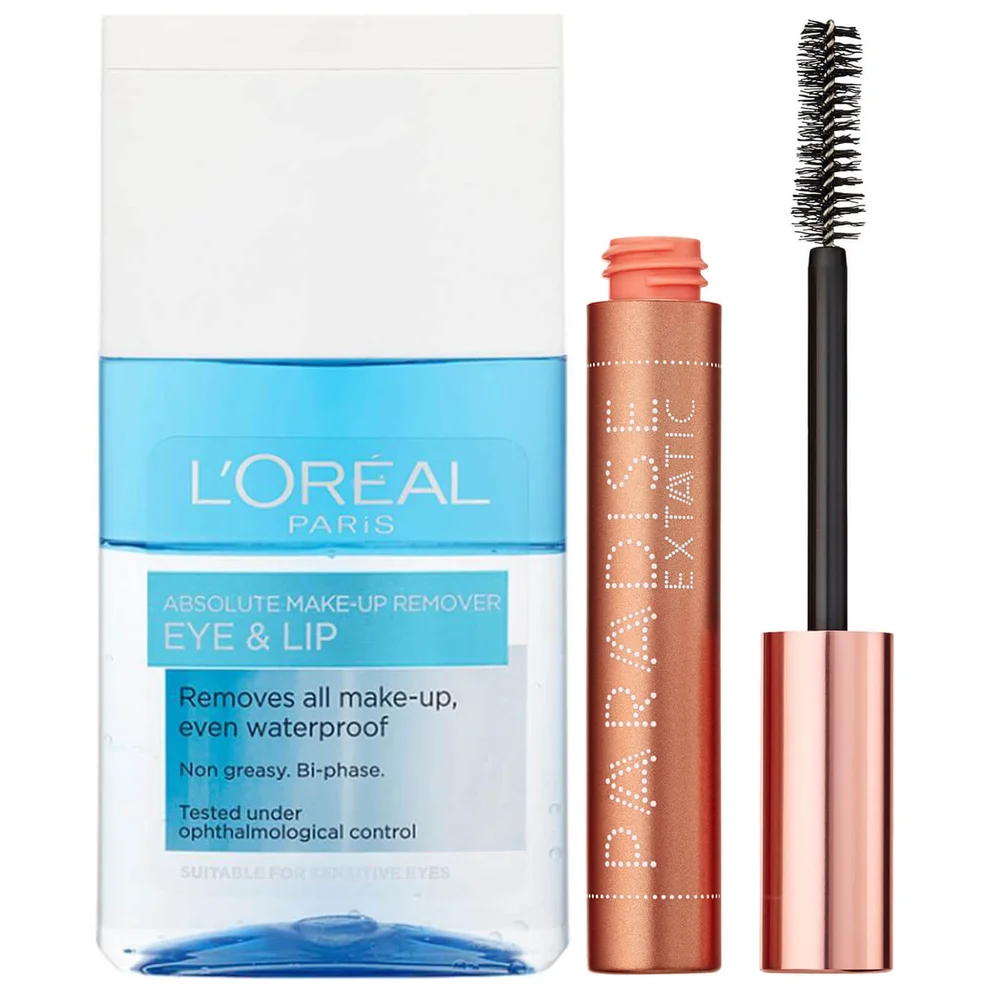 L'Oréal Paris Castor Oil-Enriched Paradise Volumising Mascara and Makeup Remover Duo Exclusive Afbeelding 1