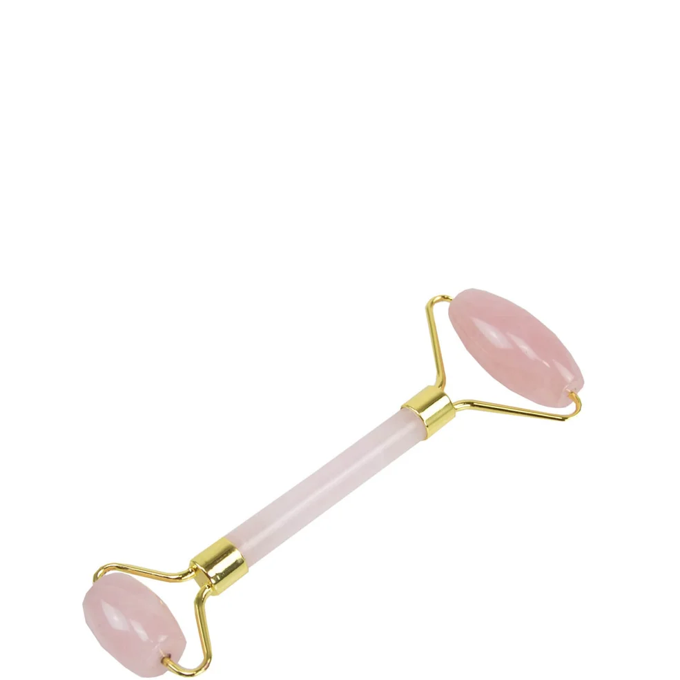 The Vintage Cosmetic Company Rose Quartz Facial Roller Afbeelding 1
