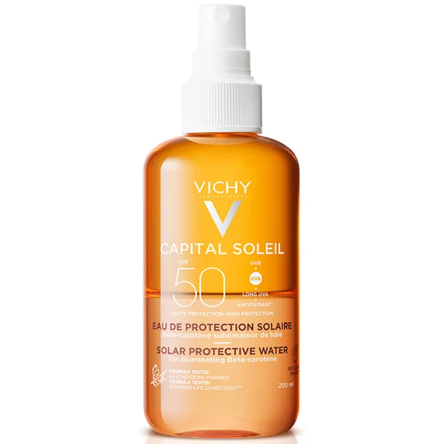 VICHY Capital Soleil Solar Protective Water Bruiningsversneller SPF50 200 ml
