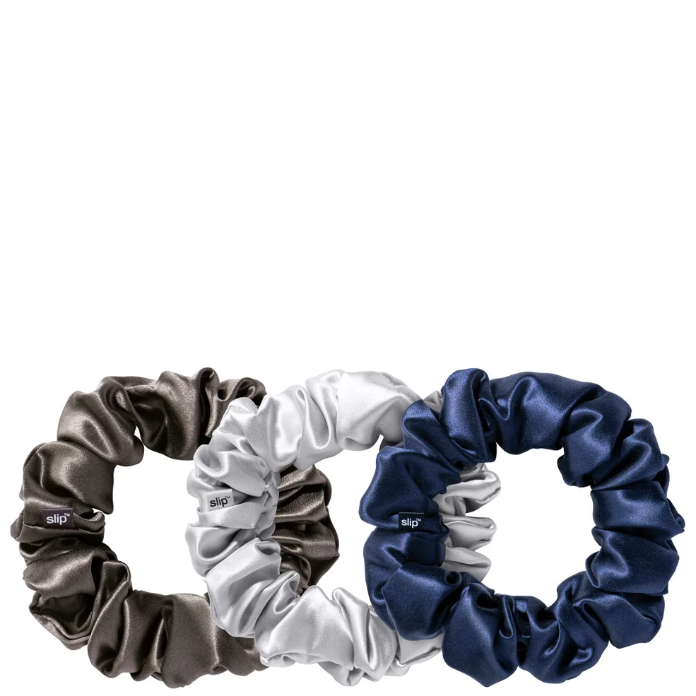 Slip Silk Large Scrunchies - Midnight (Pack of 3) Afbeelding 1