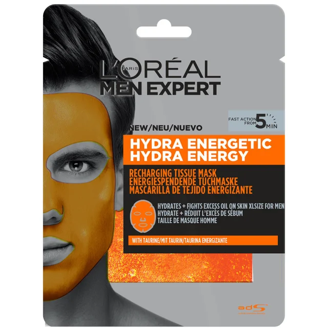 L'Oréal Paris Men Expert Hydra Energetic Tissuemasker 30g
