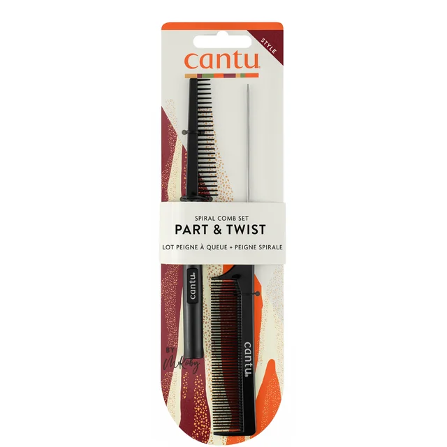 Cantu Spiral Style Part en Twist Kam Verpakking met 2 Stuks