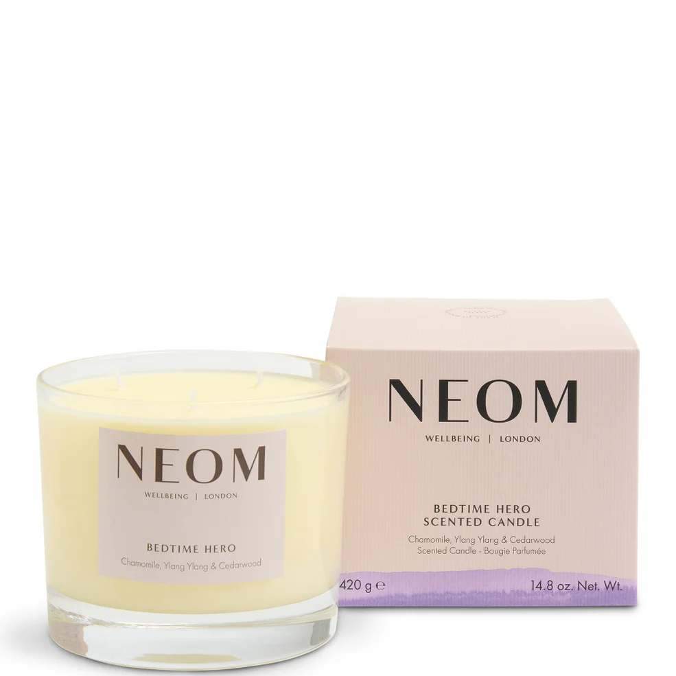 NEOM Bedtime Hero Scented Candle 3 Wick Afbeelding 1