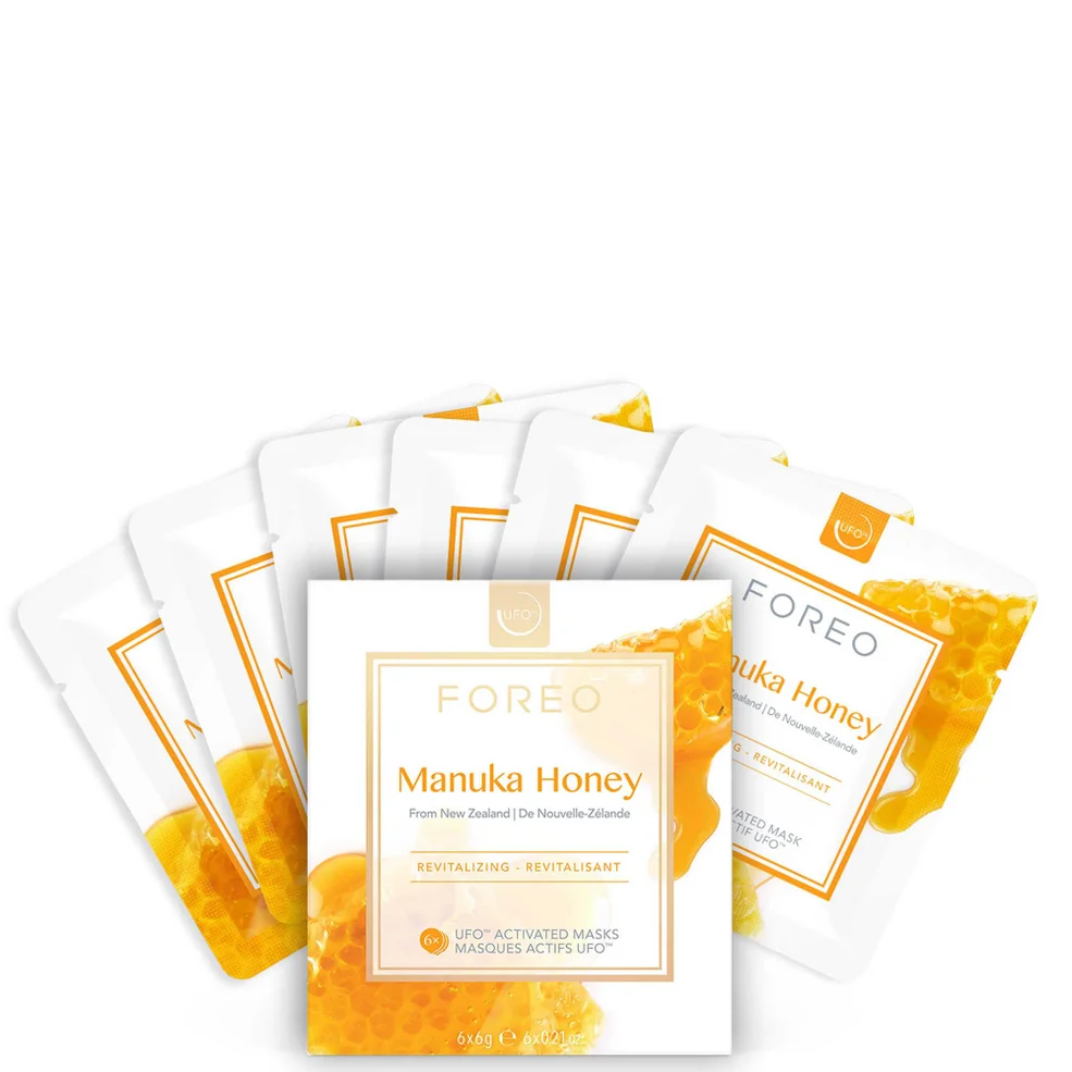 FOREU Manuka Honey UFO/UFO Mini Revitaliserend Gezichtsmasker voor Ouderwordende Huid (Verpakking met 6 Stuks) Afbeelding 1