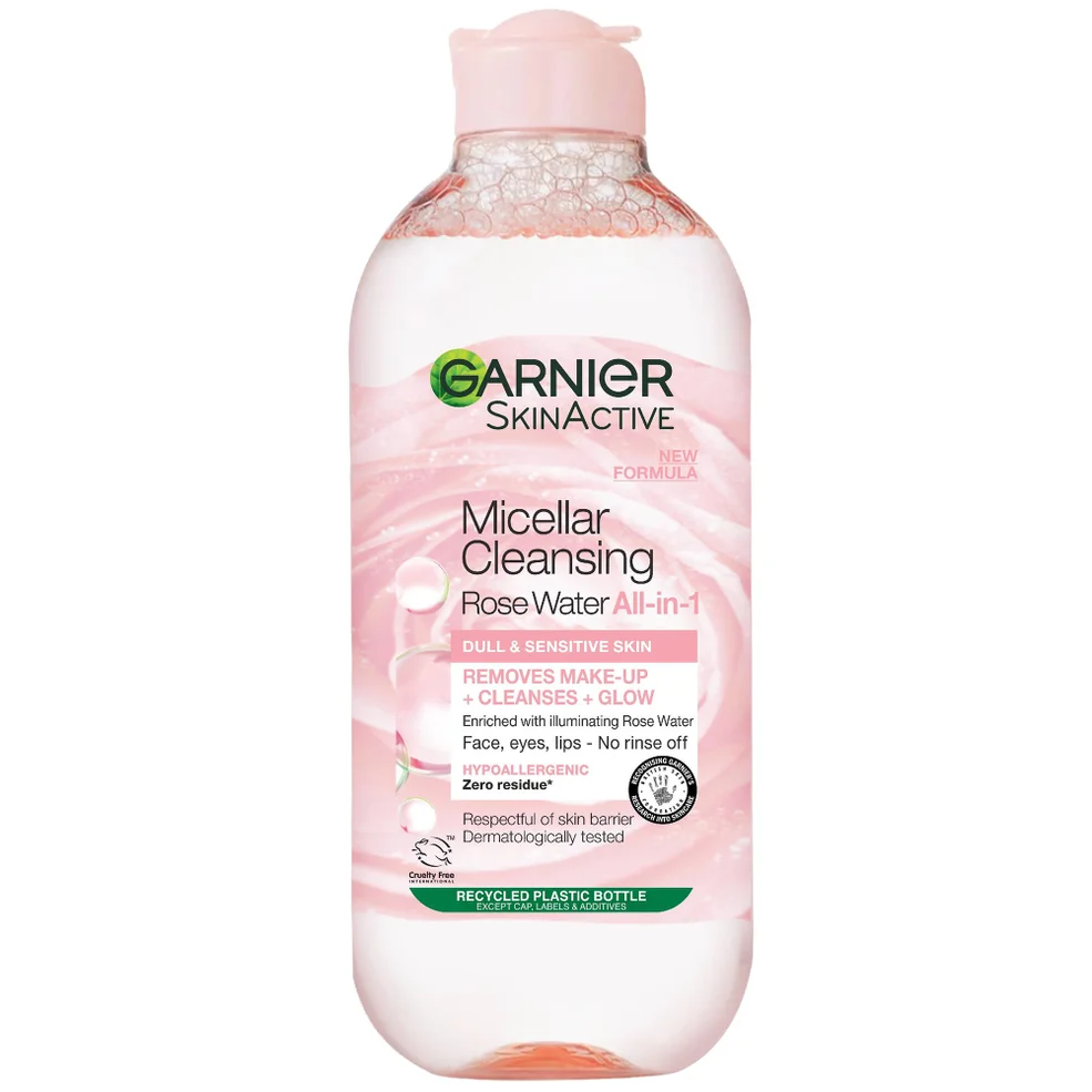Garnier Micellair Rozenwater Reiniging en Glans 400 ml Afbeelding 1