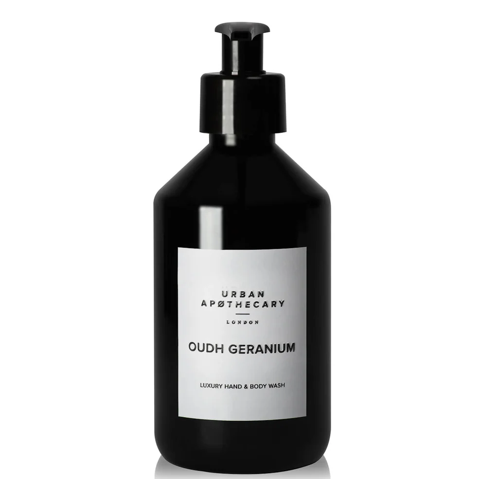 Urban Apothecary Oudh Geranium Luxury Hand & Body Wash 300ml Afbeelding 1