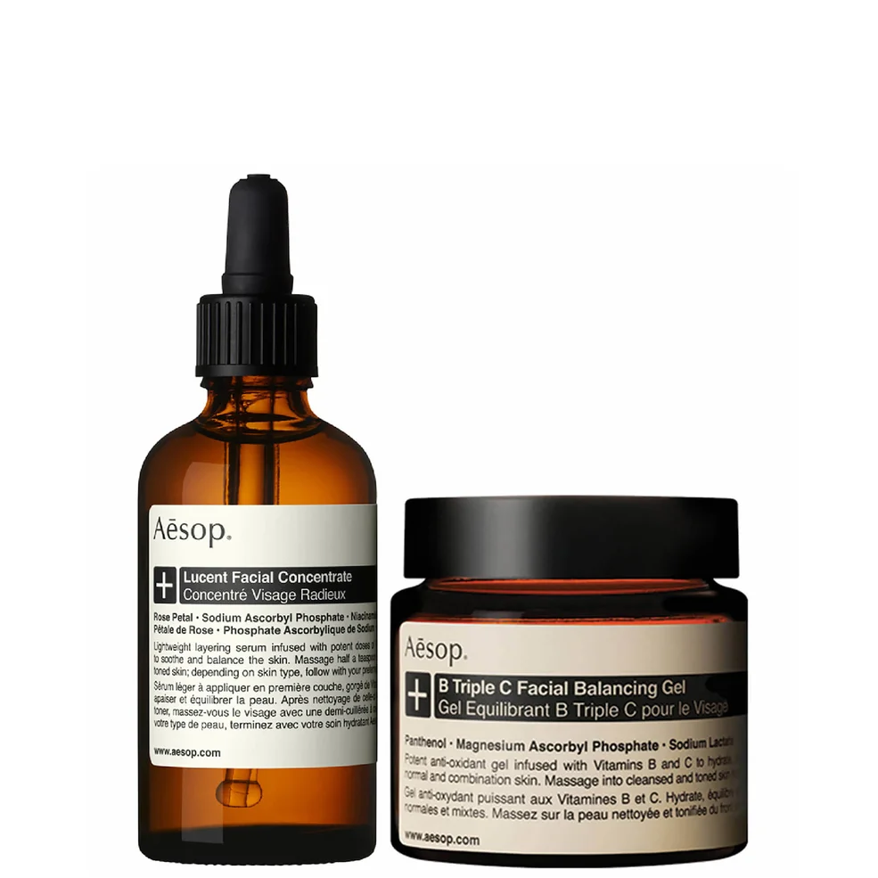 Aesop Lucent Concentrate and Triple C Balancing Gel Duo Afbeelding 1