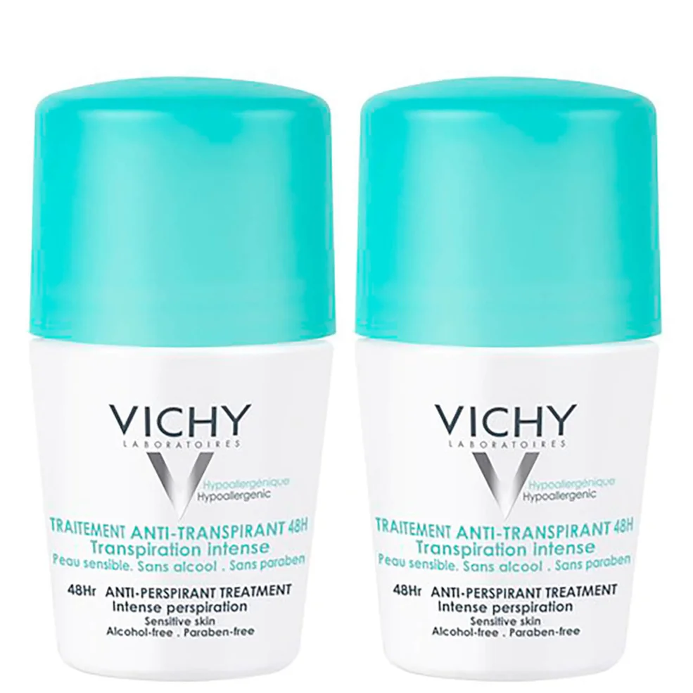 Vichy 48 Hour Intensive Antiperspirant Roll-on Deodorant for Sensitive Skin Bundle 2 x 50ml Afbeelding 1